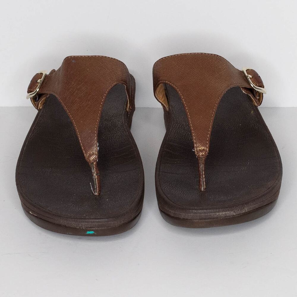 FitFlop Womens Sandals The Skinny Minimalist Casual Boho Coastal Brown Size 7 AR - Picture 3 of 7